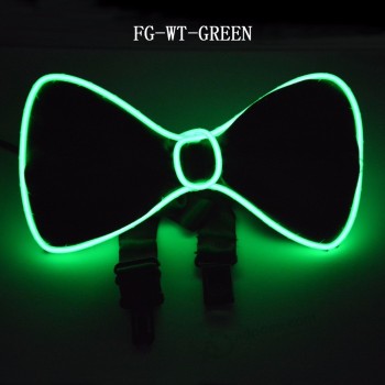 light up flashing led event party bow tie for light party