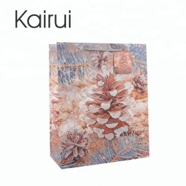 оптовый обычай сосновый белый белый картон рождественский бумажный мешок