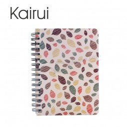 新到货2018年定制花卉设计彩色螺旋笔记本