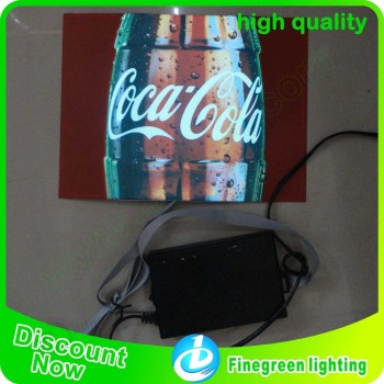 el poster board, electroluminiscent poster for advertisement