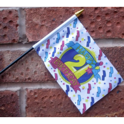 High quality hand stick flags for sport games with high quality and any size