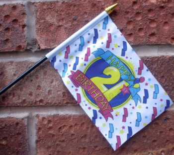 High quality hand stick flags for sport games with high quality and any size