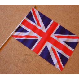 Polyester Mini Hand Flags With Wooden Sticks