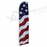 저렴 한 판촉 폴리 에스터 미국 칼 깃발 도매