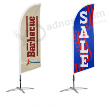 Printed Promotional Beach Barbershop Feather Flag