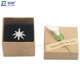 Zhihua mErk ElEgantE EEnvoudigE diy ontwErp kraftpapiEr ring Earing kEtting siEradEn papiEr doos