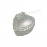 Fashion love shape packaging custom color PU leather ring box with your logo