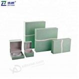 Zhihua mErk fancy aangEpastE lichtgroEn high-End luxE goEdErEn vErpakking siEradEn lEdErEn papiEr doos