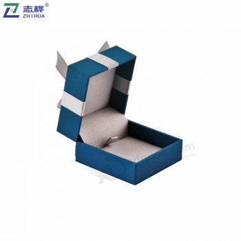 Zhihua marca high End handmadE dEsign simplEs caixa dE jóias dE EmbalagEm dE papEl pErsonalizado