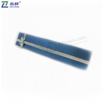 Zhihua 브랜드 직사각형 파란색 전문 디자인 멋진 골판지 선물 목걸이 종이 보석 상자