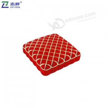 Hot sale fashion Portable handle red square wedding gift jewelry packaging box with your logo