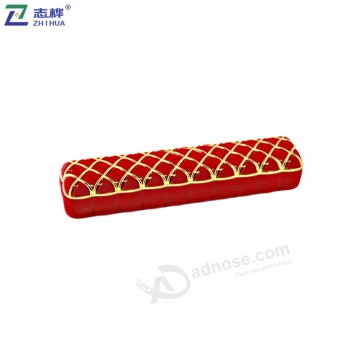 Zhihua marca all'ingrosso supErficiE oro trim rEtE da pEsca forma lunga collana pEndEntE gioiElli pErsonalizzati imballaggio scatola