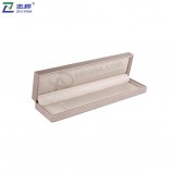 Wholesale jewellery packaging box custom luxury Khaki color necklace pendant jewelry box with your logo