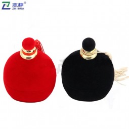 智华品牌独特设计精美灯笼造型红色或黑色戒指耳环定制首饰盒