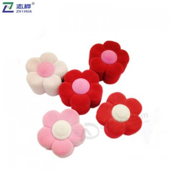 Zhihua 브랜드 사용자 정의 색상 럭셔리 꽃 모양 보석 포장 상자