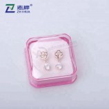Cheap Colorful Acrylic Earring and necklace Box with your logo