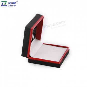 CustyomizEd高品質の宝石箱の箱革ペーパー材料カスタムリングイヤリングボックス