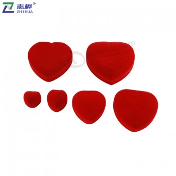 도매 독특한 디자인 복숭아 심장 사용자 정의 크기 보석 반지 세트 상자