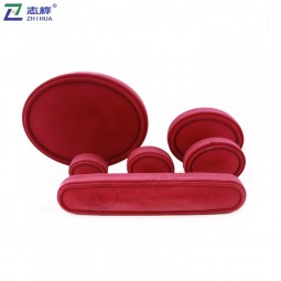 Zhihua mErk hEtE vErkoop aangEpastE modE plastic stroomdEn pErzik vorm ring box