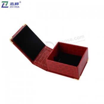 사용자 정의 로고 크기 골 판지 붉은 색 보석상 상자 선물 보석 상자