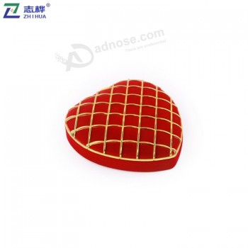 Zhihua 브랜드 골드 트림 사용자 정의 모양 반지 목걸이 팔찌 선물 보석 상자 포장
