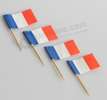 Attractive flag mini bamboo toothpicks flag wholesale