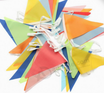 Customized fabric pennant promation decorative string flag with any size