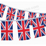 Hot selling mini UK pennant flags bunting flag with any size