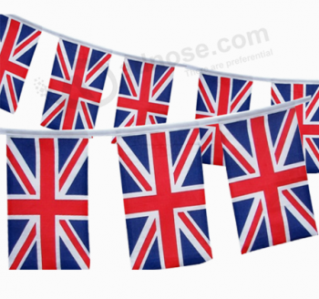 Hot selling mini UK pennant flags bunting flag with any size