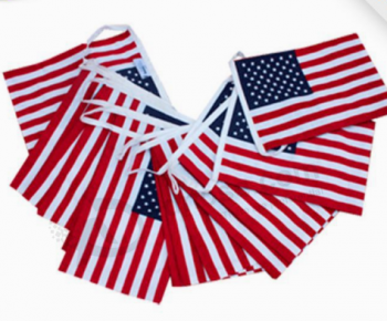 Printed flags decorative American string bunting flag with any size