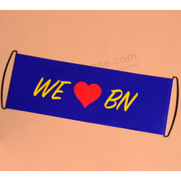 China manufacturer roll up hand held retractable fan banner