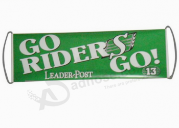 Cheering fan hand held scrolling retractable banner with high quality and any size