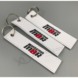 Keychain de tissu de broderie, faites votre propre keychain de logo