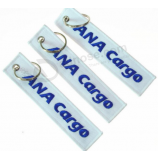 Custom Embroidered Keychain Fabric Key Chain Embroidery Keychain