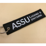 Wholesale cheap customized handmade embroidery felt keychain
