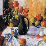 Nee, jw007, granaatappels, europees klassiek stilleven olieverfschilderij, salon slaapkamer en eetkamer decoratief schilderij