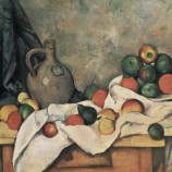 Nee, jw008, werper en fruitschaal, europees klassiek stilleven olieverfschilderij, zitkamer slaapkamer en eetkamer decoratief schilderij