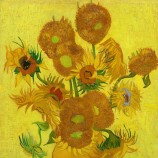 Nee, jw009, zonnebloemen, Europees klassiek stilleven olieverfschilderij, zitkamer slaapkamer en eetkamer decoratief schilderij