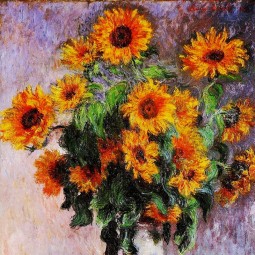 NO,JW010，A Bouquet Of Sunflowers, European Classical Still Life Oil Painting， Drawing Room Bedroom and Dining Room Decorative Picture