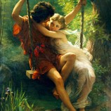 Nee, r003, lente, europese klassieke figuur olieverfschilderij, slaapkamer decoratieve schilderkunst, veranda olieverf, hotel decoratie schilderij