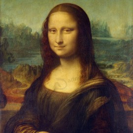 No, r007, mona lisa por, pintura al óleo de la figura clásica europea, pintura decorativa del dormitorio de la sala de estar, murales del pórtico