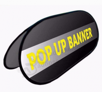 Fashion Style Outdoor Horizontal Pop Out Oval Banners