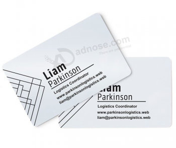 Silver stamping paper cut name bussiness card