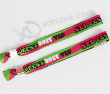 Custom polyester woven fabric wristbands for sport