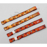 高品质节日手腕带编织涤纶手链