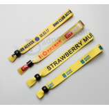 Gewebtes Armband des kundenspezifischen Firmenzeichengewebebrawells für Ereignisse