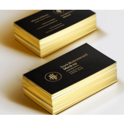 Hot stamping fashion gold edge business name card