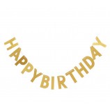Gouden glitter brief slinger oh gelukkige dag banner decoraties foto prop