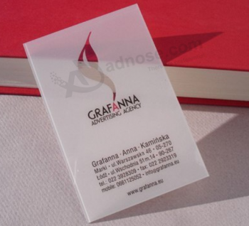 Plastic Transparent Business Cards/Visiting Cards/ Name Cards