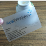 Clair transparent visitant le fabricant de cartes de visite